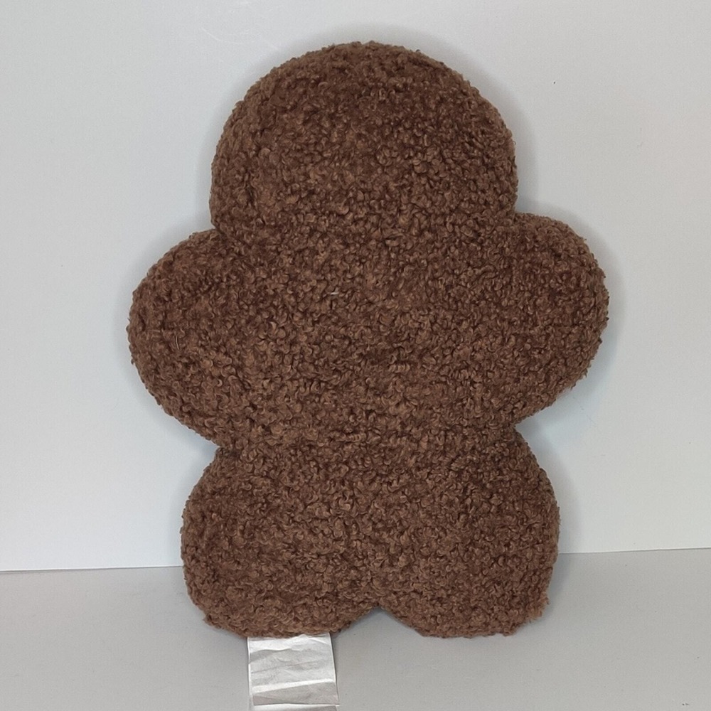 Viral Tik Tok Gingerbread Pillow Plush Pink Cheeks Christmas‎ Decor Large NEW! - Picture 4 of 12
